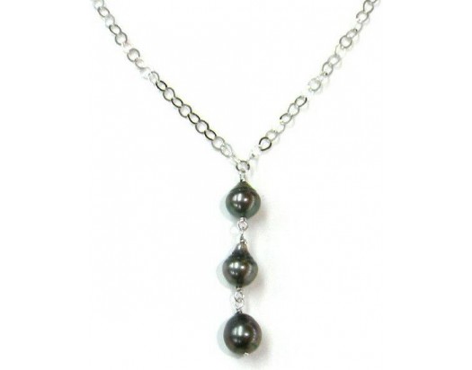 Black Tahitian Pearl Necklace