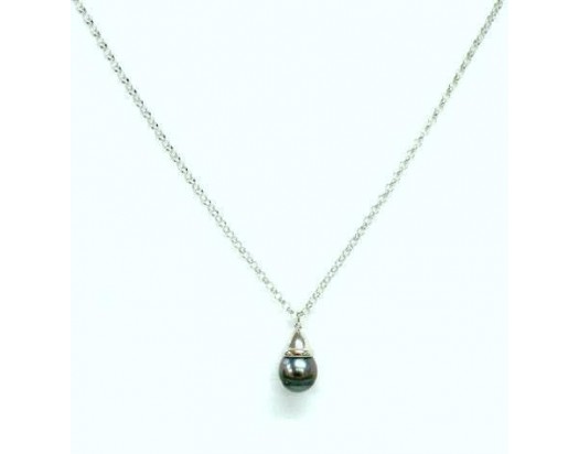Black Tahitian Pearl Necklace