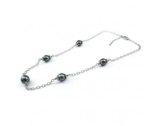 Black Tahitian Pearl Necklace