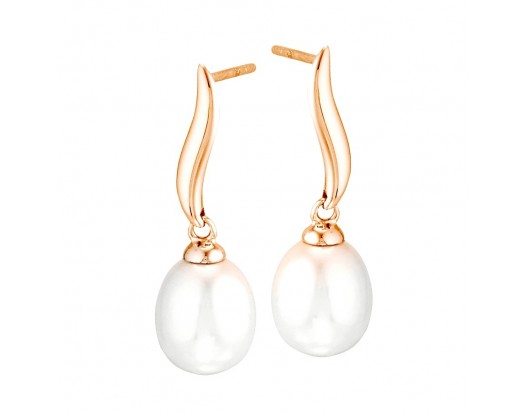 14KY Freshwater Pearl earrings 7.5mm